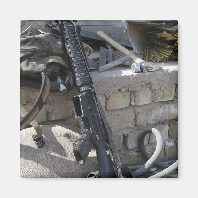 The equipment of a Marine Magnet (Front)