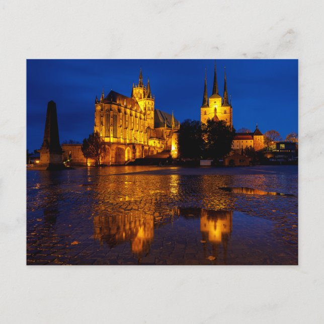 The Erfurt Cathedral in Thuringia Postcard (Front)