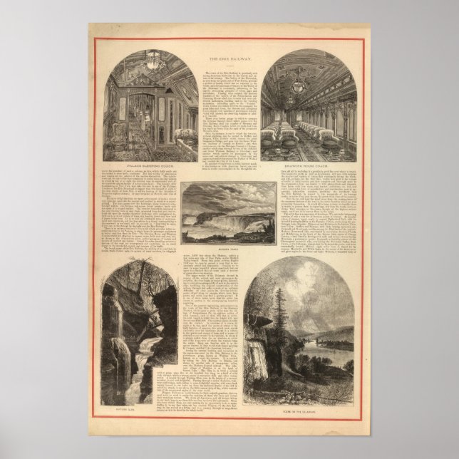 The Erie Railway Poster (Front)
