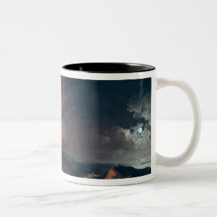 The Eruption of Mount Vesuvius in 1771 Two-Tone Coffee Mug