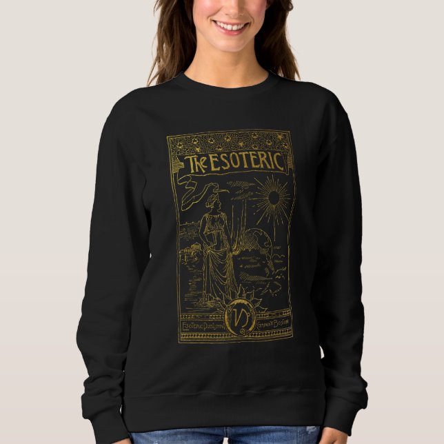 The Esoteric Vintage Astrology Alchemy Print Sweatshirt (Front)