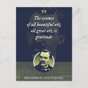 The essence of all beautiful art, all great art postcard