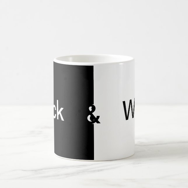 The Essence of "Black & White" Design Coffee Mug (Center)