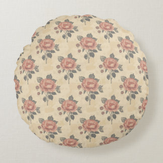 The essence of blooming grace pattern round cushion