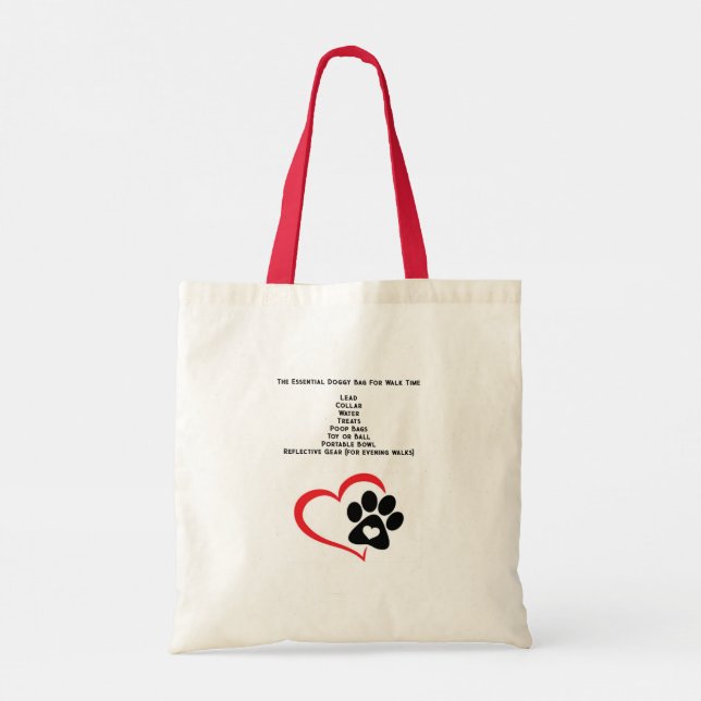 The Essential Dog Walking Tote Bag (Back)