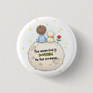 The Essential Is Invisible to Screens 3 Cm Round Badge