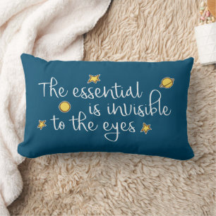 The essential is invisible to the eyes lumbar cushion