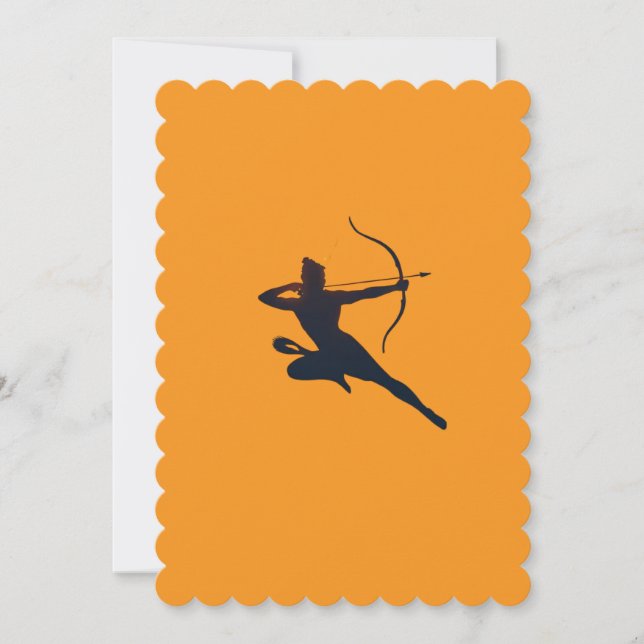 The Eternal Glow of Dussehra – Shree Ram Invitation (Front)