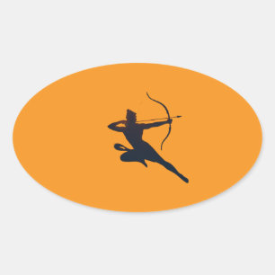 The Eternal Glow of Dussehra – Shree Ram Oval Sticker