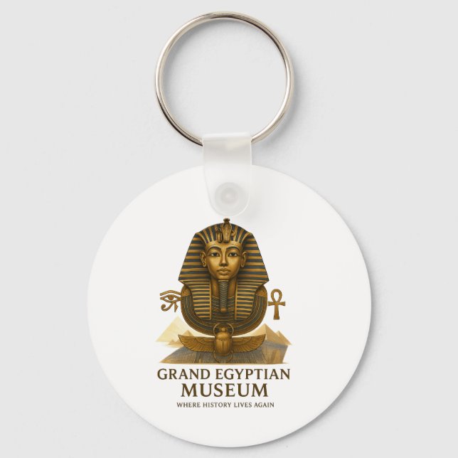 The Eternal Legacy – Grand Egyptian Museum Opening Key Ring (Front)