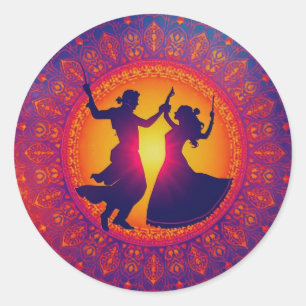 The Eternal Rhythm of Shakti Classic Round Sticker