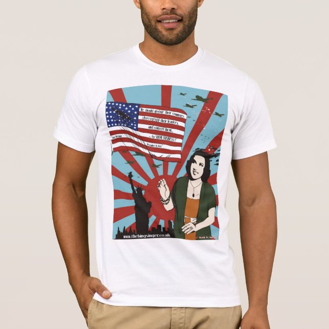 The ''Ethel Merman NYC Pearl Harbour WW2'' t-shirt (Front)
