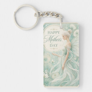 The Ethereal Queen of the Lily Pond Key Ring