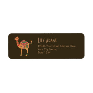 The Ethnic Camel Return Address Label