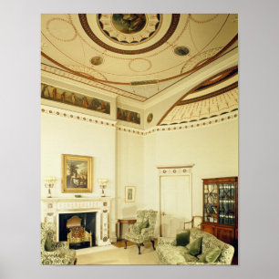 The Etruscan Room designed by Robert Adam Poster