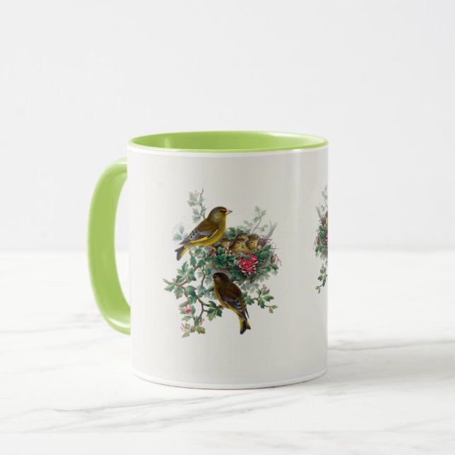 The European greenfinch  Mug (Front Left)