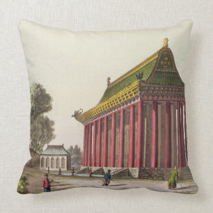The 'European Palace' at Yuen-Ming-Yuan, illustrat Cushion