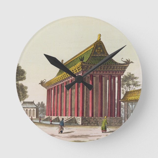 The 'European Palace' at Yuen-Ming-Yuan, illustrat Round Clock (Front)