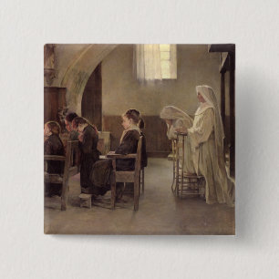 The Eve of the First Communion, before 1890 15 Cm Square Badge