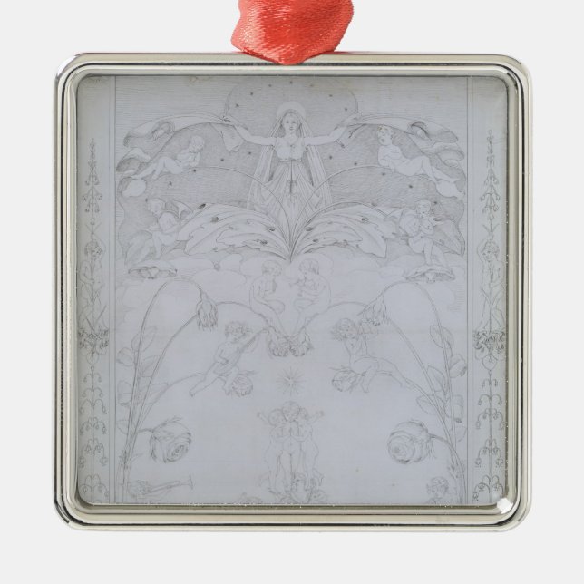 The Evening, 1803 Metal Tree Decoration (Front)