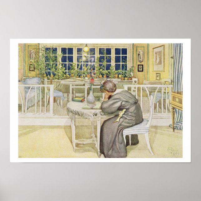 The Evening Before the Journey to England - Study Poster (Front)