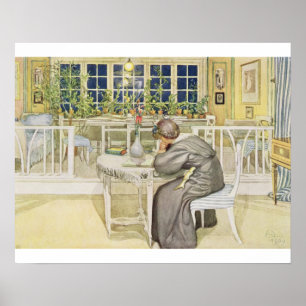 The Evening Before the Journey to England - Study Poster