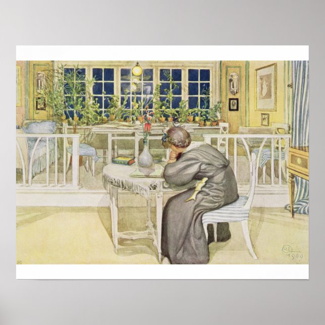 The Evening Before the Journey to England - Study Poster (Front)