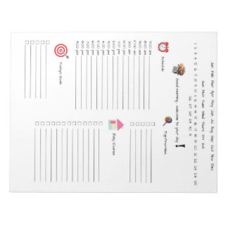 The Everyday Daily Planner Notepad
