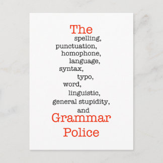The Everything Police Postcard