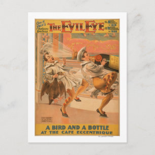 The Evil Eye "A Bird & a Bottle" Theatre Postcard