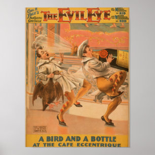 The Evil Eye "A Bird & a Bottle" Theatre Poster