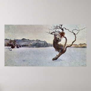 The evil mothers by Giovanni Segantini Poster
