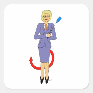 The Evil Teacher     Square Sticker