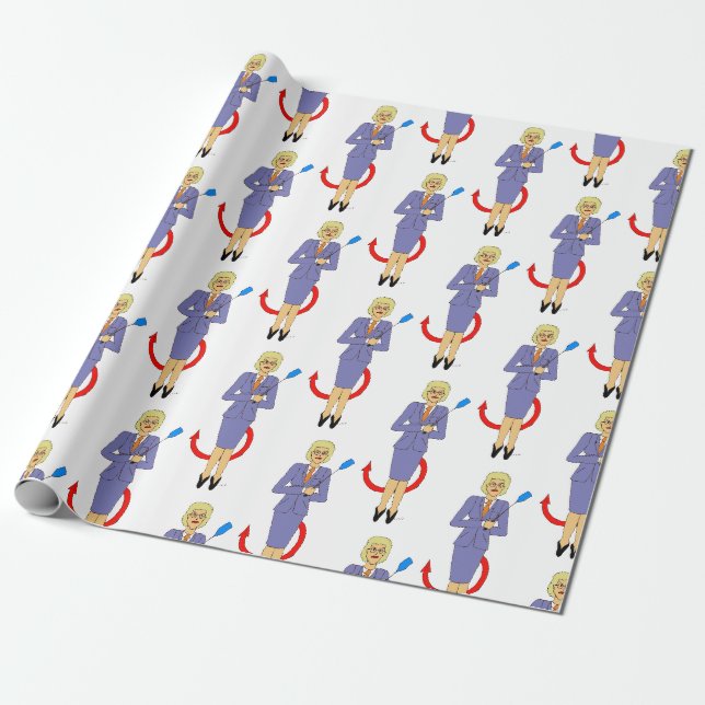 The Evil Teacher Wrapping Paper (Unrolled)