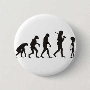 The Evolution Of Alien 6 Cm Round Badge