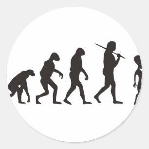 The Evolution Of Alien Classic Round Sticker