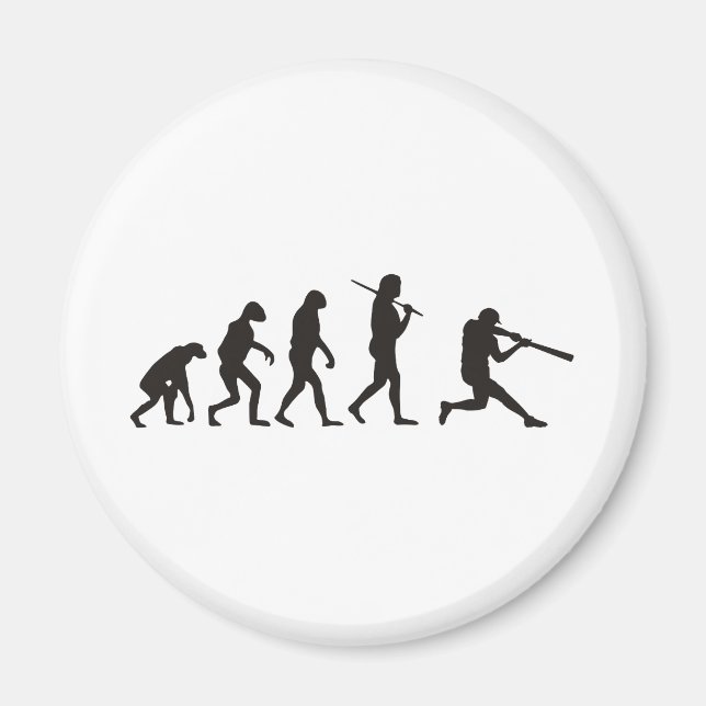 The Evolution Of Baseball Batter Magnet (Front)