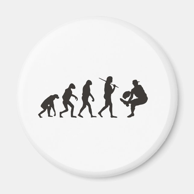 The Evolution Of Baseball Pitcher Magnet (Front)