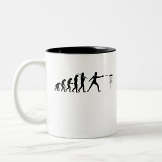 The Evolution of Disc Golf Two-Tone Coffee Mug