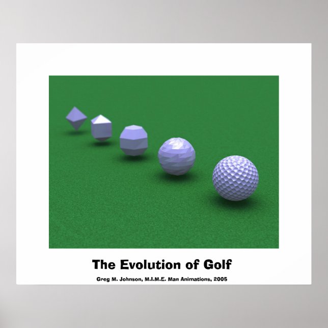 The Evolution of Golf Poster (Front)
