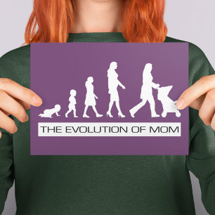 The Evolution of Mum Postcard