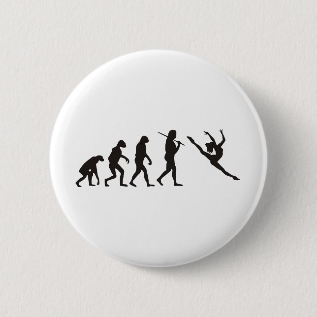 The Evolution of the Dancer 6 Cm Round Badge (Front)
