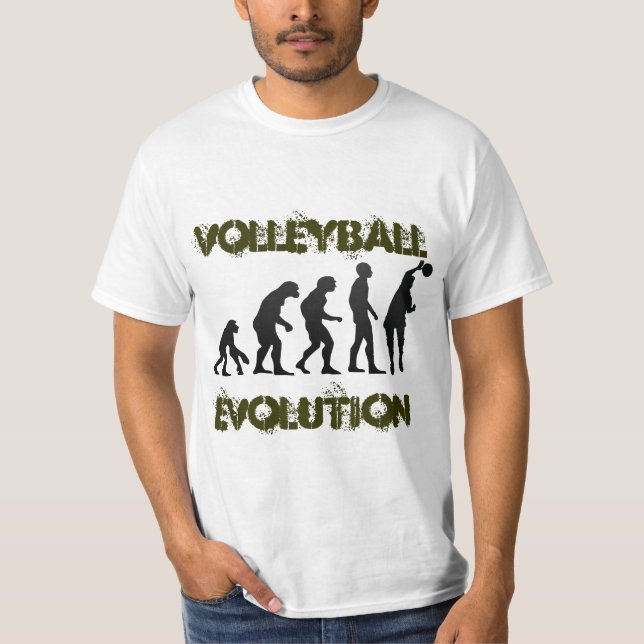 The Evolution Of Volleyball T Shirt (Front)
