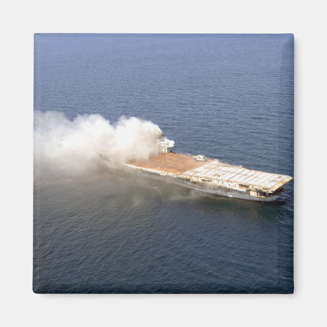 The ex-Oriskany, a decommissioned aircraft carr Magnet (Front)