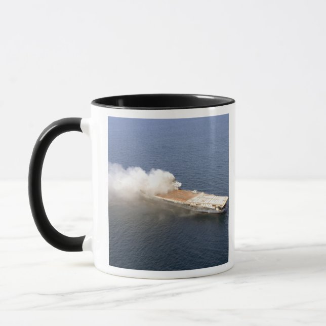 The ex-Oriskany, a decommissioned aircraft carr Mug (Left)