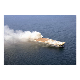 The ex-Oriskany, a decommissioned aircraft carr Photo Print