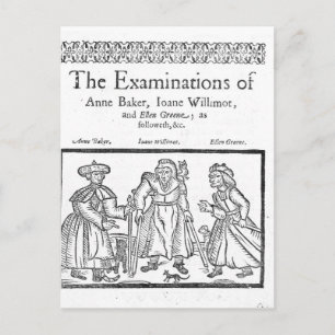 The Examinations of Anne Baker, Joanne Willimot Postcard