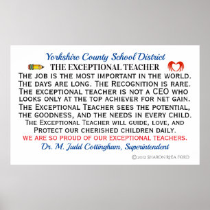 The Exceptional Teacher Poster REVISED