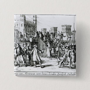 The Execution of the Duke of Monmouth 15 Cm Square Badge