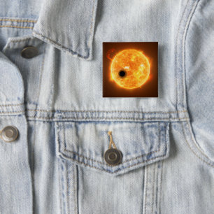 The Exoplanet Wasp-107b Is A Gas Giant 15 Cm Square Badge